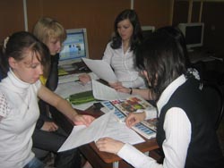 Ученики за работой